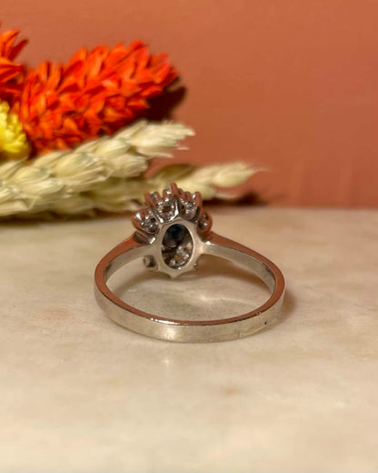 Bague Marguerite Saphir &amp; Diamants &quot;Florinda&quot; - Elliade Paris