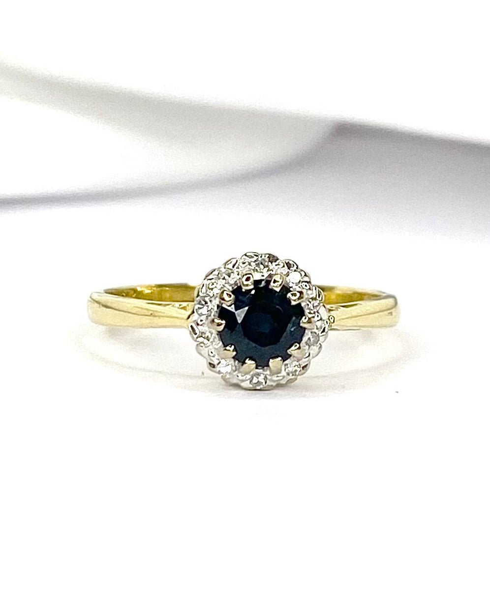 Bague Marguerite Saphir &amp; Diamants "Florine" - Elliade Paris