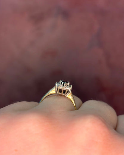 Bague Marguerite Saphir &amp; Diamants "Germaine" - Elliade Paris