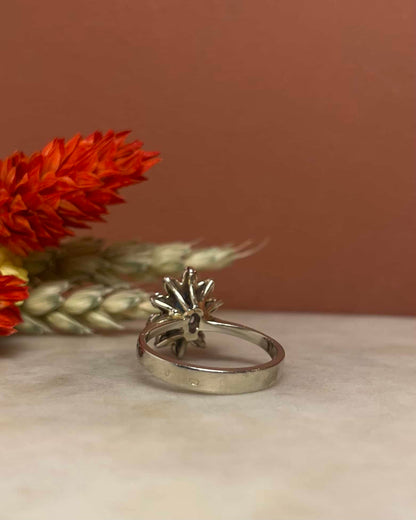 Bague Marguerite Saphir &amp; Diamants &quot;Jehanne&quot; - Elliade Paris