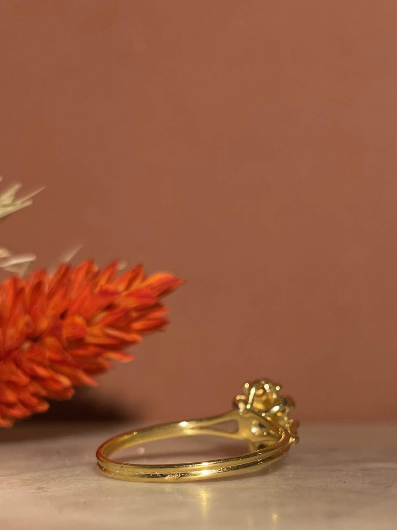 Bague Marguerite Saphir &amp; Diamants "Jemmie" - Elliade Paris
