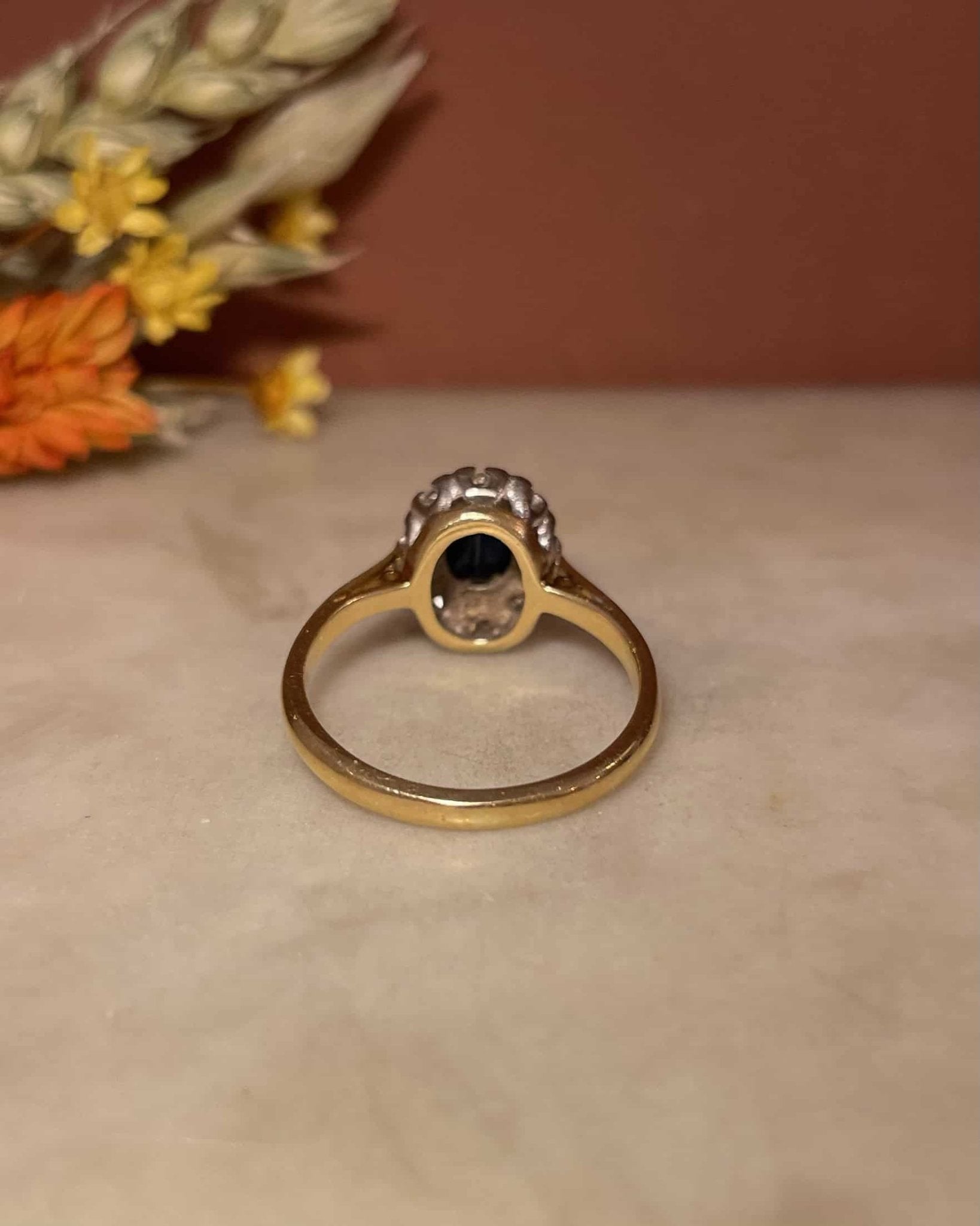 Bague Marguerite Saphir &amp; Diamants "Jorya" - Elliade Paris