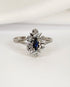 Bague Marguerite Saphir & Diamants "Justine" - Elliade Paris