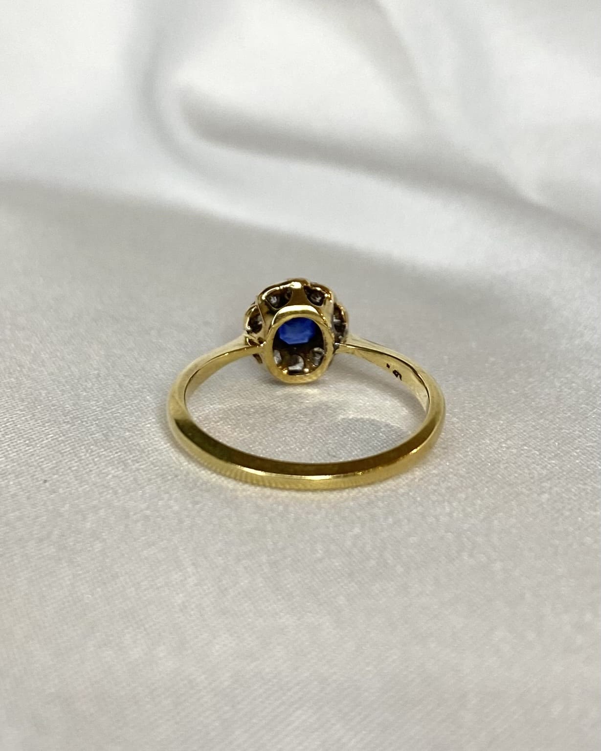 Bague Marguerite Saphir &amp; Diamants "Marie" - Elliade Paris
