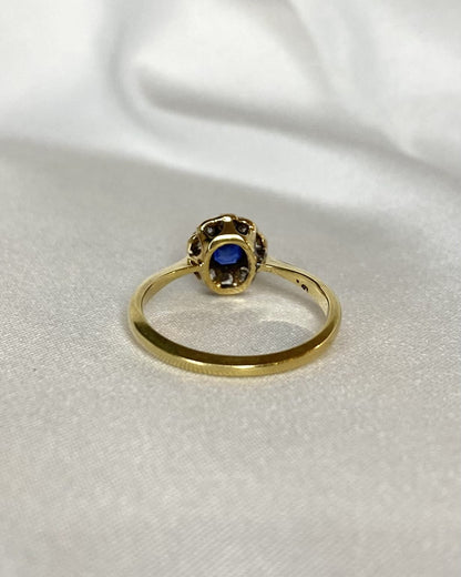 Bague Marguerite Saphir &amp; Diamants "Marie" - Elliade Paris