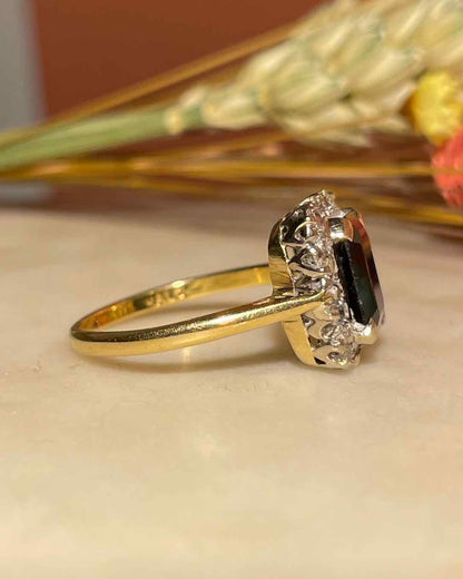 Bague Marguerite Saphir &amp; Diamants &quot;Marlène&quot; - Elliade Paris