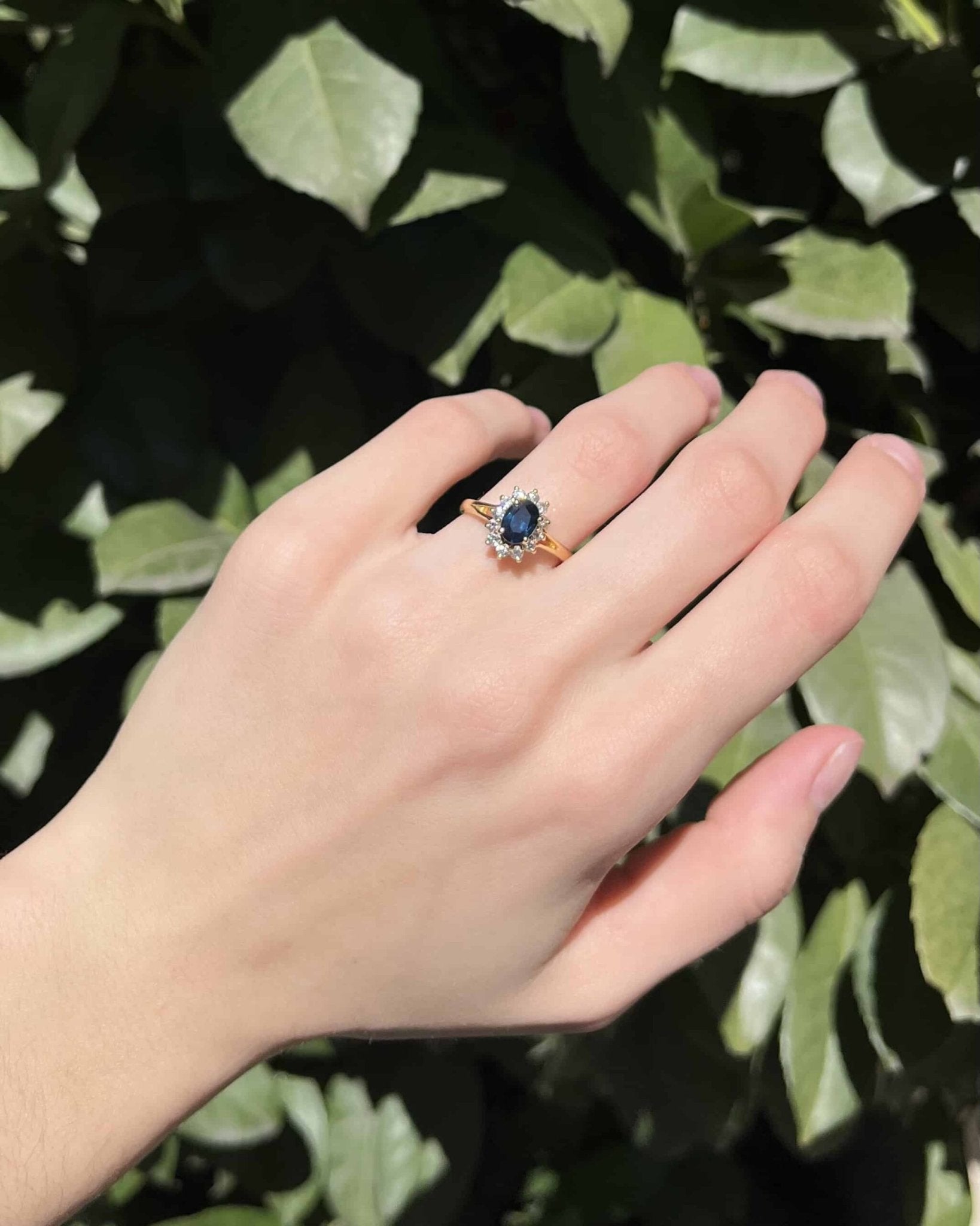 Bague Marguerite Saphir &amp; Diamants "Mathis" - Elliade Paris