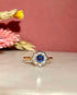 Bague Marguerite Saphir & Diamants "Meyssa" - Elliade Paris