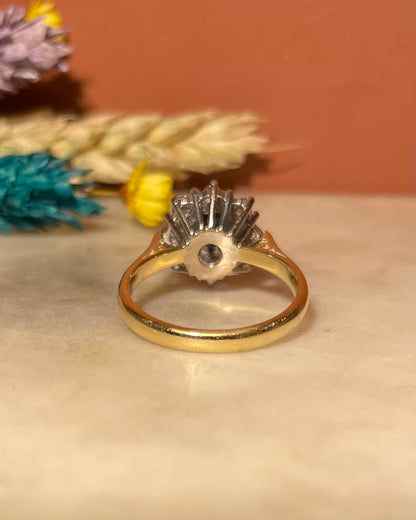 Bague Marguerite Saphir &amp; Diamants &quot;Mina&quot; - Elliade Paris