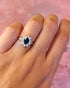 Bague Marguerite Saphir & Diamants "Pavanne" - Elliade Paris