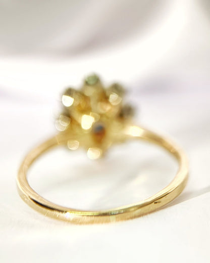 Bague Marguerite Saphir &amp; Diamants "Pierette" - Elliade Paris