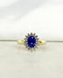 Bague Marguerite Saphir & Diamants "Sonia" - Elliade Paris