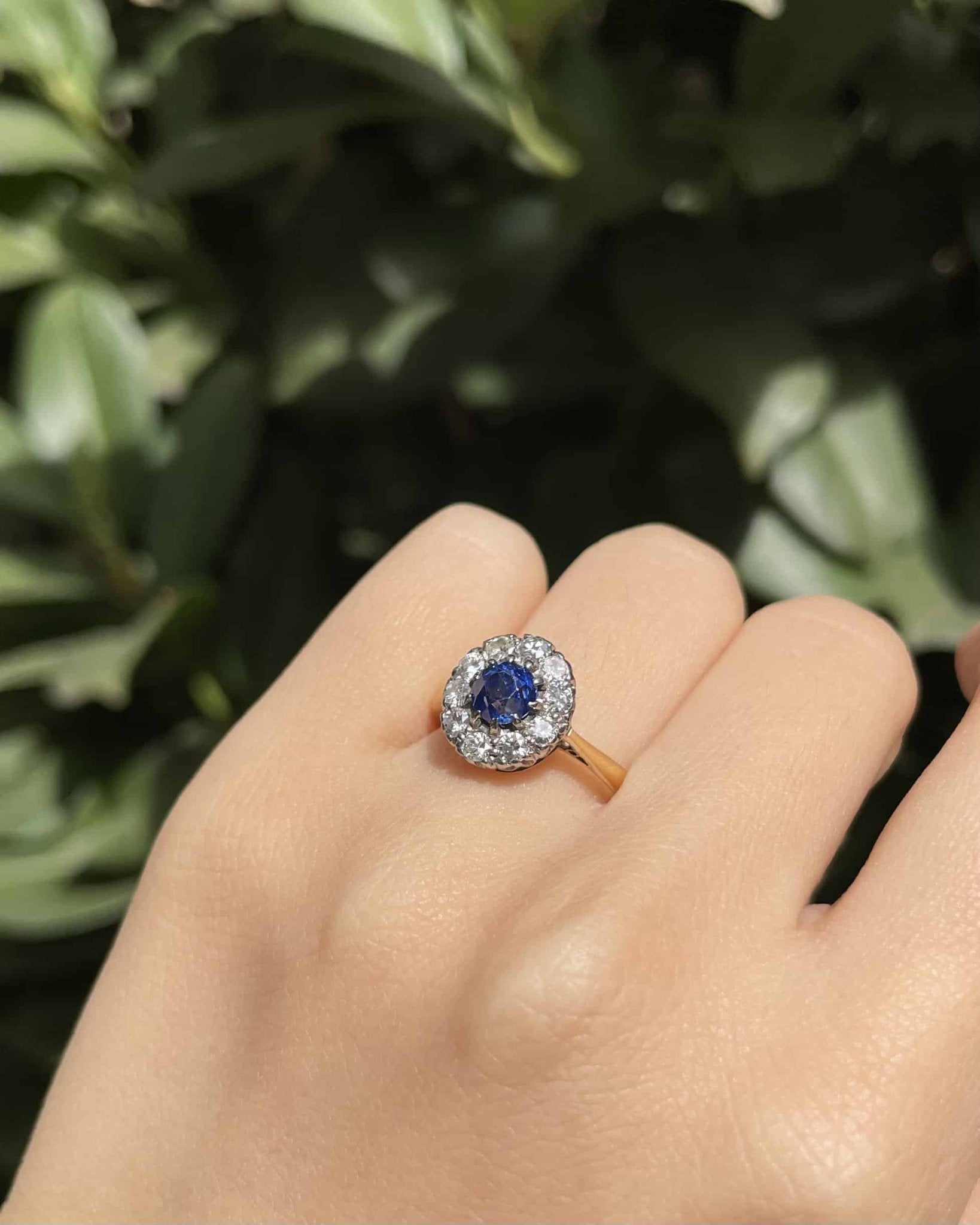 Bague Marguerite Saphir &amp; Diamants "Telma" - Elliade Paris