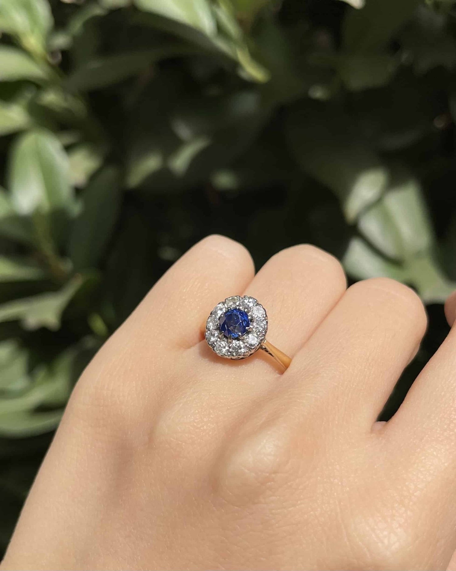 Bague Marguerite Saphir &amp; Diamants &quot;Telma&quot; - Elliade Paris
