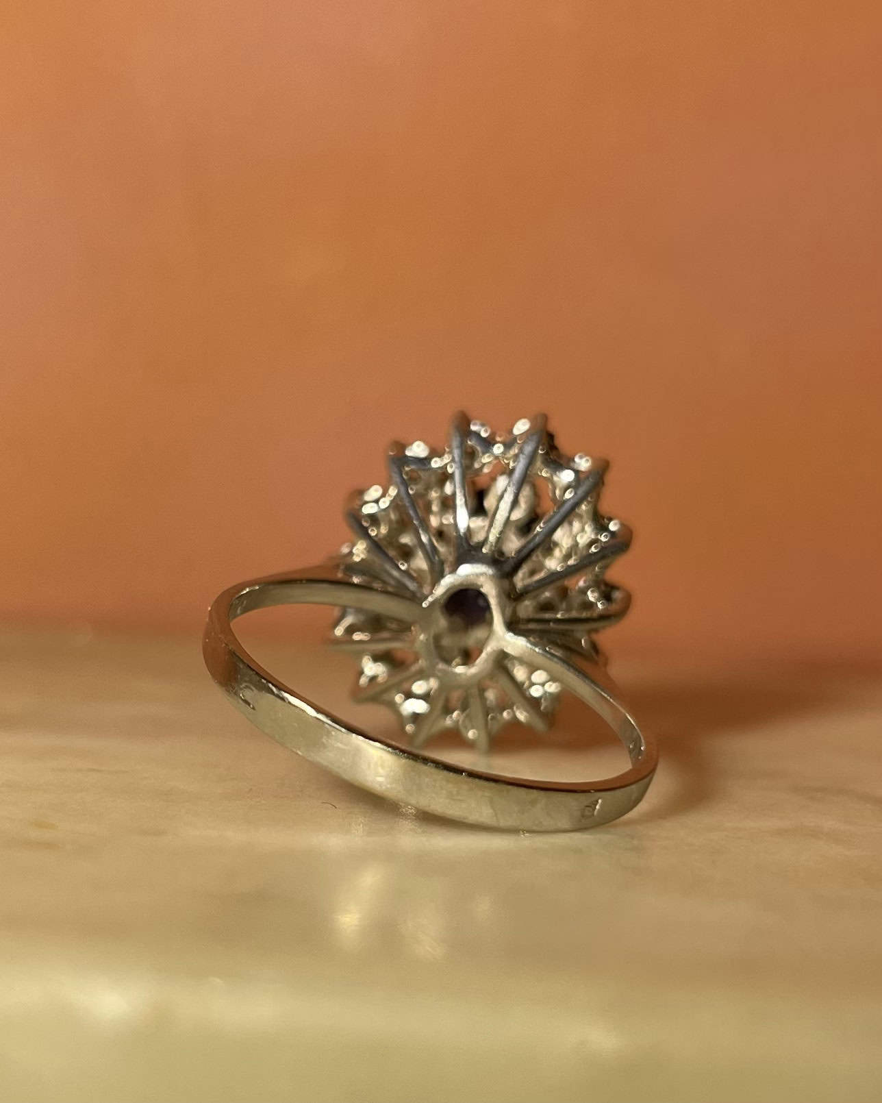 Bague Marguerite Saphir &amp; Diamants "Zalya" - Elliade Paris
