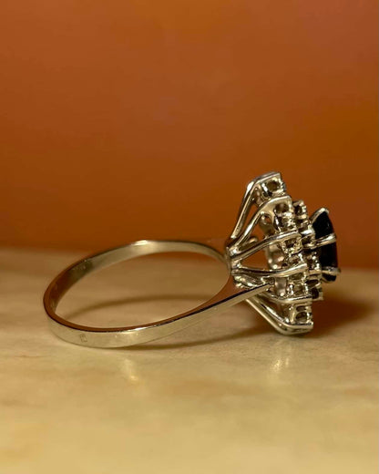 Bague Marguerite Saphir &amp; Diamants &quot;Zalya&quot; - Elliade Paris