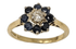Bague Marguerite Saphir et Diamants "Kate" - Elliade Paris
