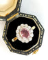 Bague Marguerite Saphir Rose & Diamants 0.24 carat 4,65g "Roxane" - Elliade Paris