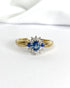 Bague Marguerite Saphirs 0.68 carat & 10 Diamants "Garance" - Elliade Paris