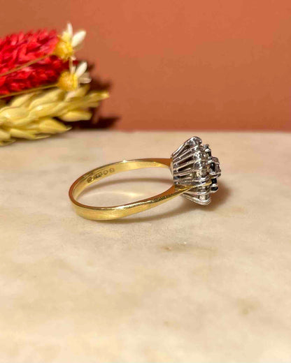 Bague Marguerite Saphirs &amp; Diamants &quot;Giovy&quot; - Elliade Paris