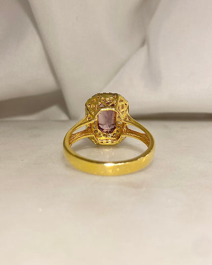 Bague Marguerite Spinelle 2.40 carats &amp; Diamants &quot;Beniga&quot; - Elliade Paris