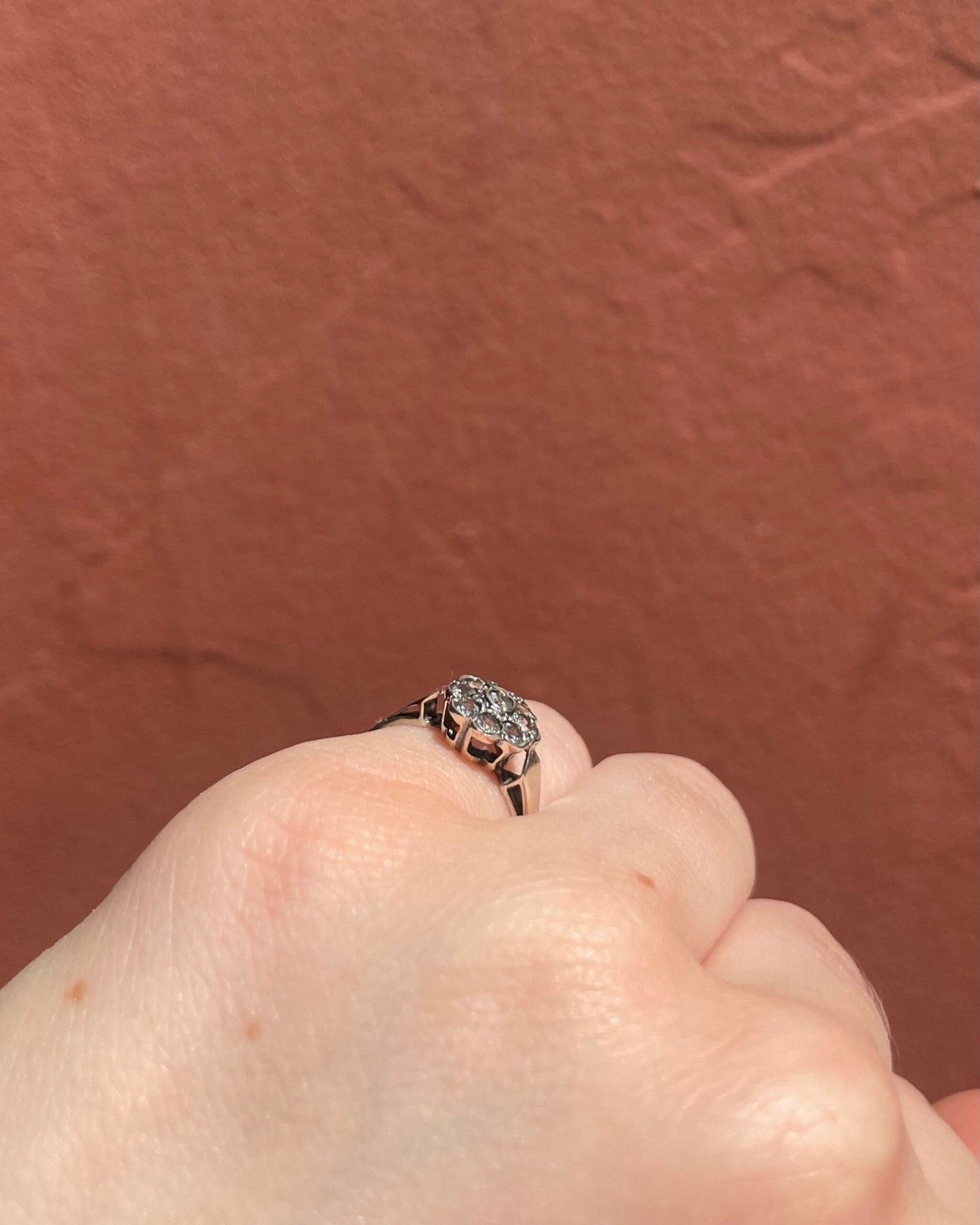 Bague Marguerite Style Art - Deco Diamants &quot;Lianna&quot; - Elliade Paris