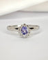 Bague Marguerite Tanzanite 0.35 carat & Diamants "Fiona" - Elliade Paris