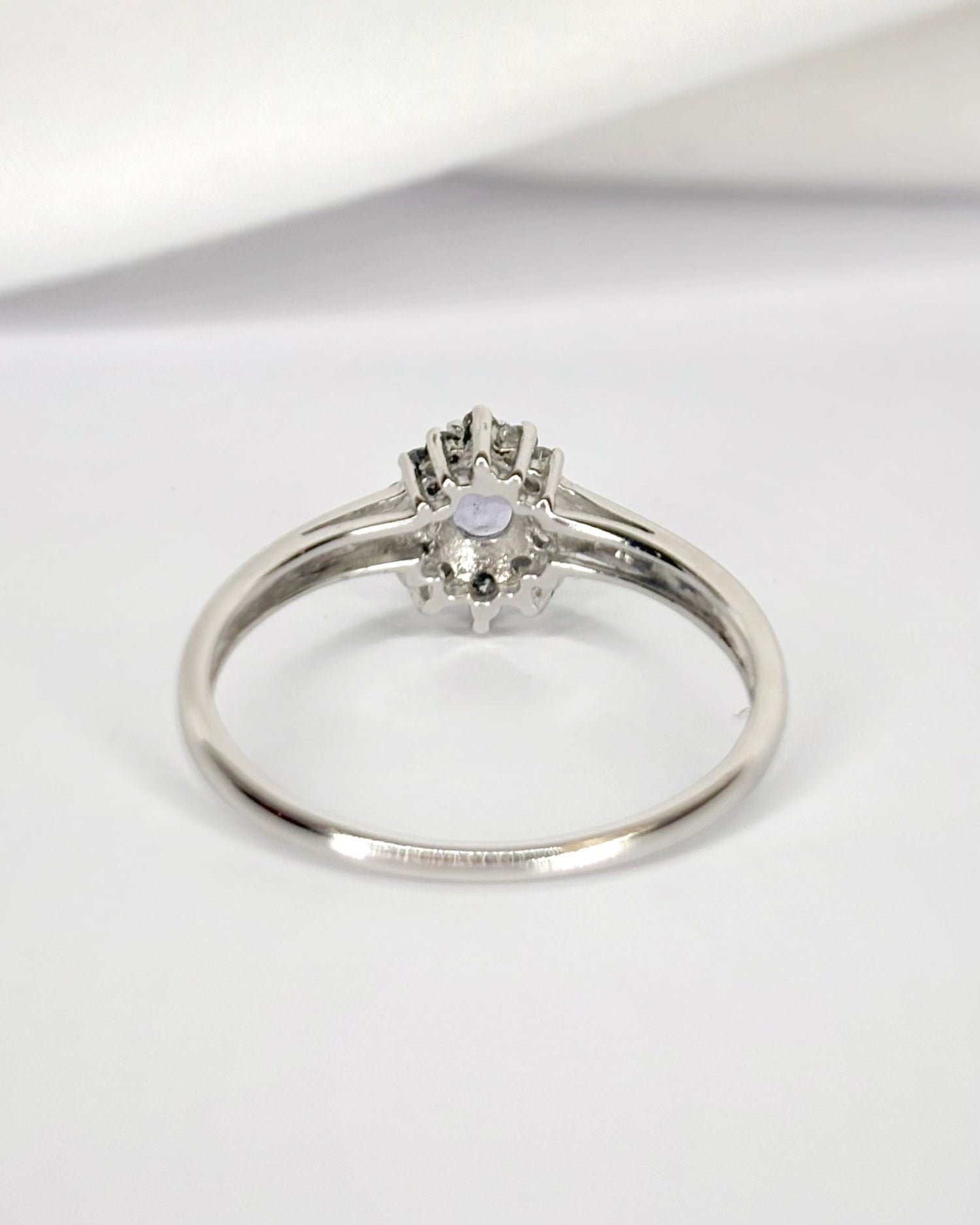 Bague Marguerite Tanzanite 0.35 carat &amp; Diamants "Fiona" - Elliade Paris