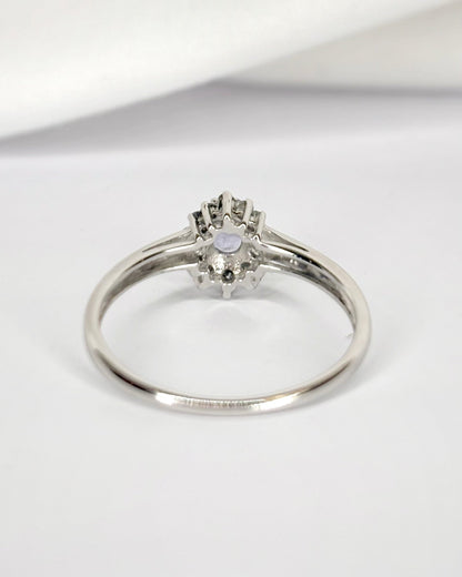 Bague Marguerite Tanzanite 0.35 carat &amp; Diamants "Fiona" - Elliade Paris