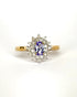 Bague Marguerite Tanzanite 0.45 ct & 24 Diamants "Anaya" - Elliade Paris