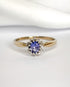 Bague Marguerite Tanzanite 0.60 carat & Diamants "Christelle" - Elliade Paris