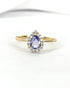 Bague Marguerite Tanzanite 0.65 carat & Diamants 3.18g "Gulia" - Elliade Paris