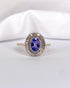 Bague Marguerite Tanzanite 0.80 carat & Diamants "Fanny" - Elliade Paris