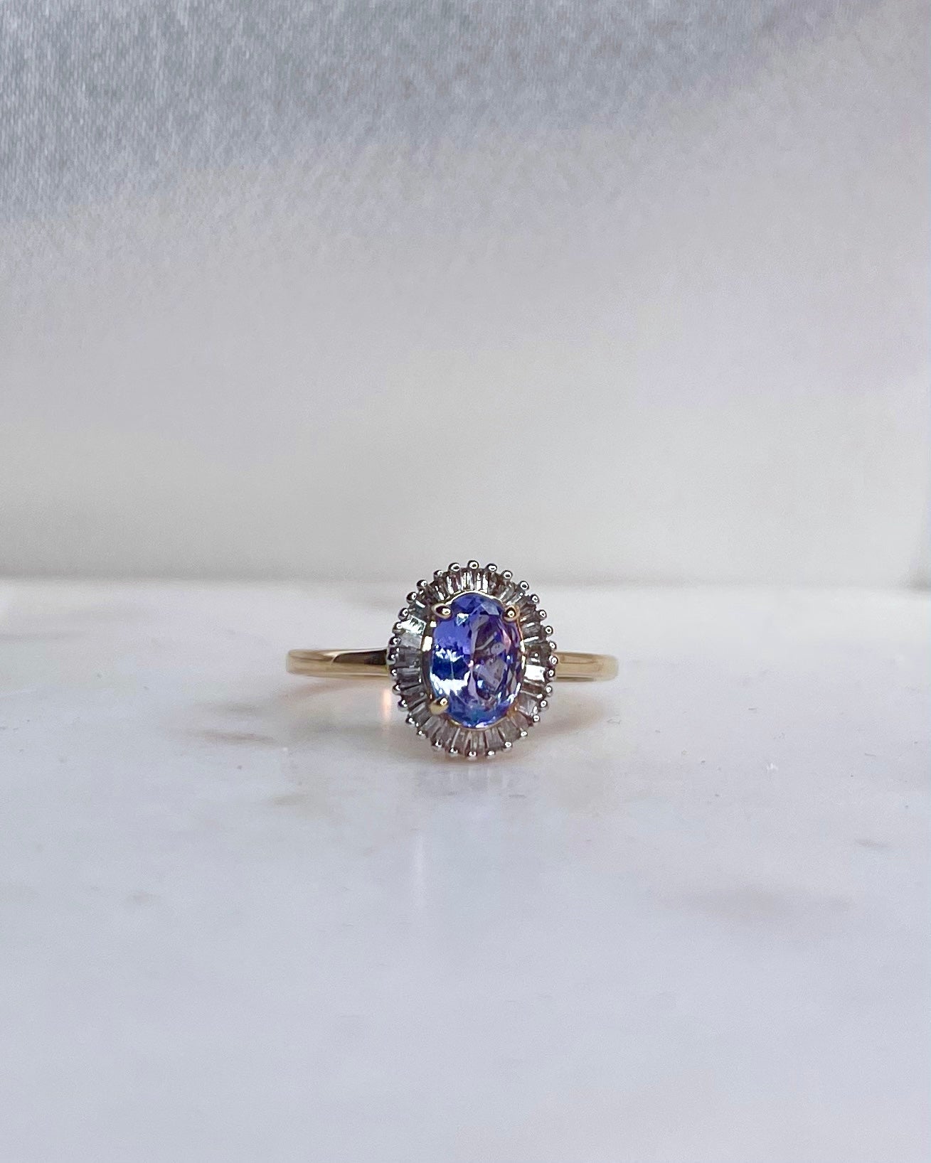 Bague Marguerite Tanzanite 0.85 carat &amp; Diamants “Quitterie” - Elliade Paris