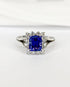 Bague Marguerite Tanzanite 2.80 carats & Diamants 0.56 carat "Anissa" - Elliade Paris