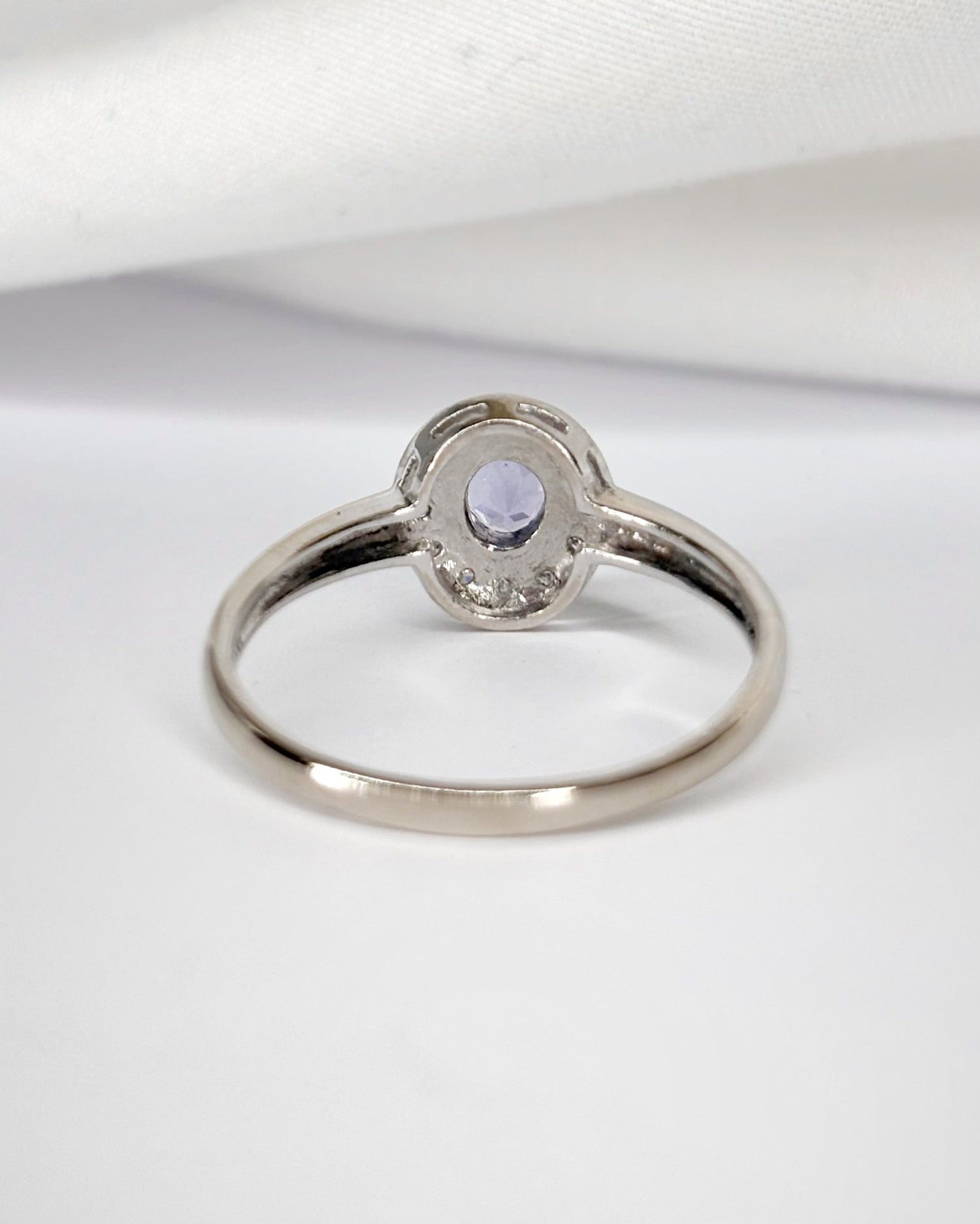 Bague Marguerite Tanzanite &amp; Diamant "Louna" - Elliade Paris