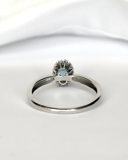 Bague Marguerite Tanzanite &amp; Diamants "Léana" - Elliade Paris