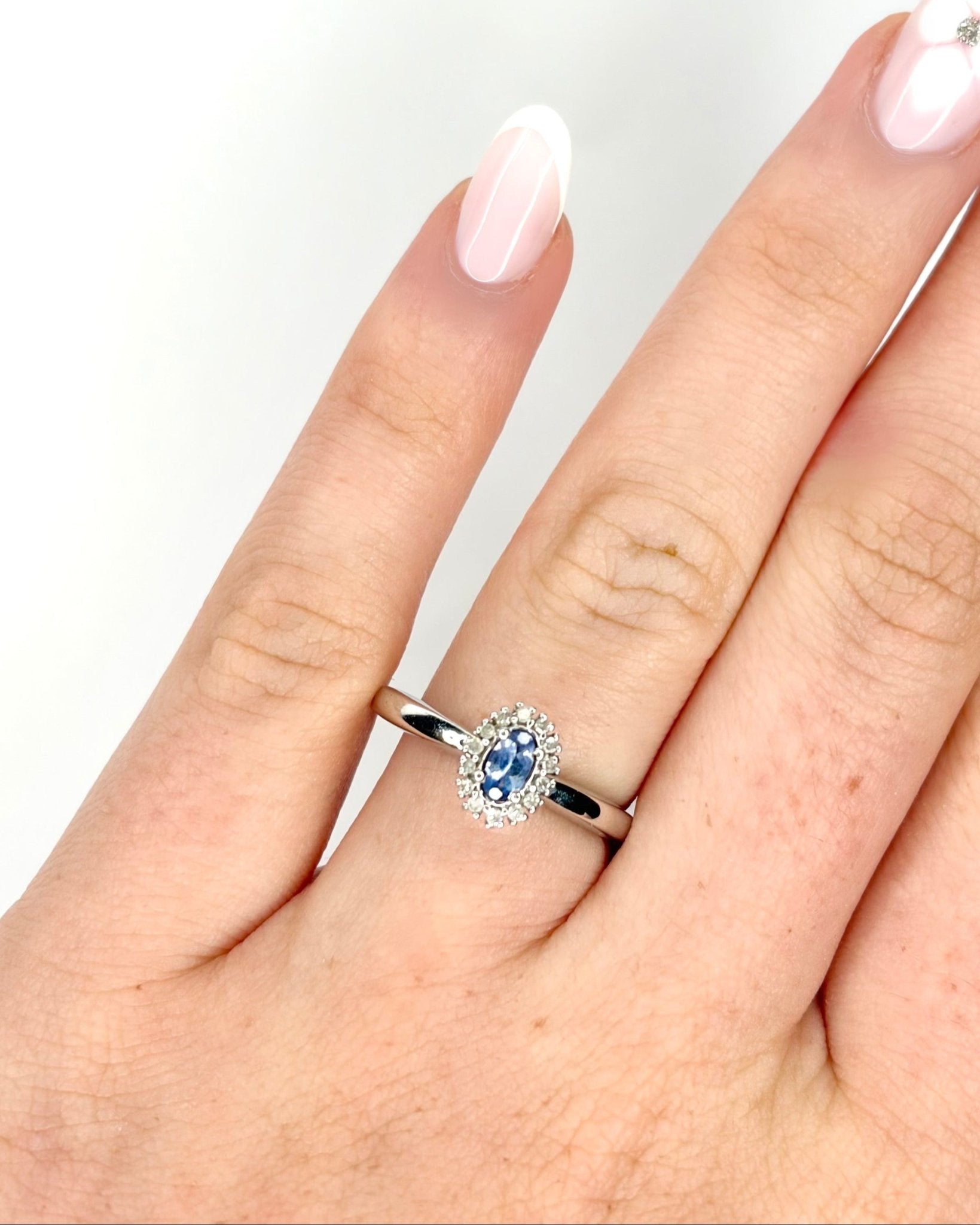 Bague Marguerite Tanzanite &amp; Diamants "Léana" - Elliade Paris