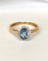 Bague Marguerite Topaze 1.80 carat & Diamants 0.20 carat "Ambrine" - Elliade Paris