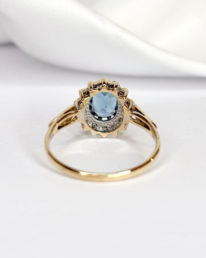 Bague Marguerite Topaze 1.95 carat &amp; Diamants "Calista" - Elliade Paris