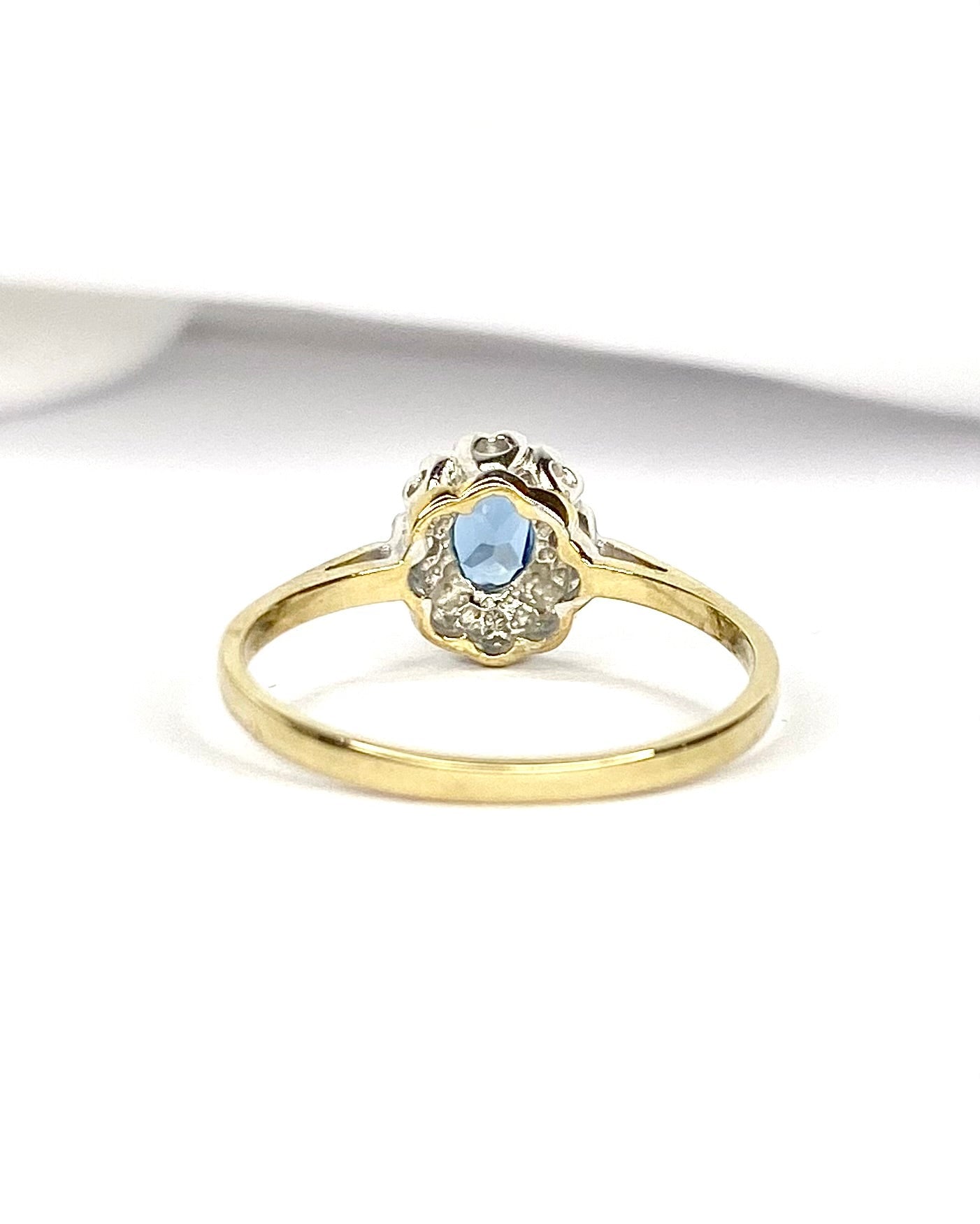 Bague Marguerite Topaze &amp; Diamants "Lina" - Elliade Paris
