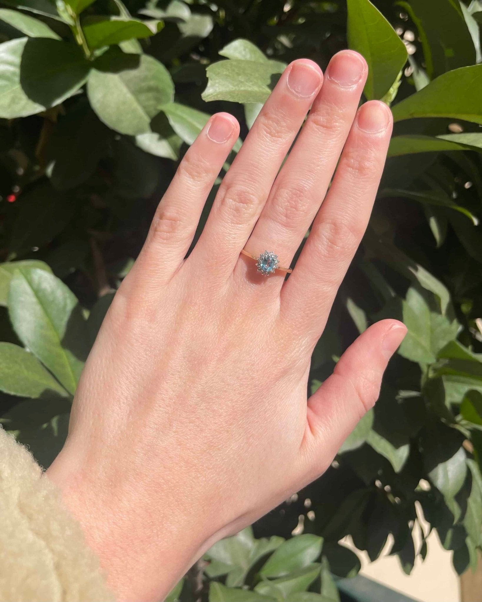 Bague Marguerite Topaze &amp; Diamants "Tess" - Elliade Paris