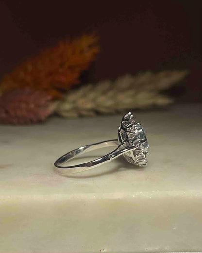 Bague Marguerite topaze &amp; diamants &quot;Yéléna&quot; - Elliade Paris