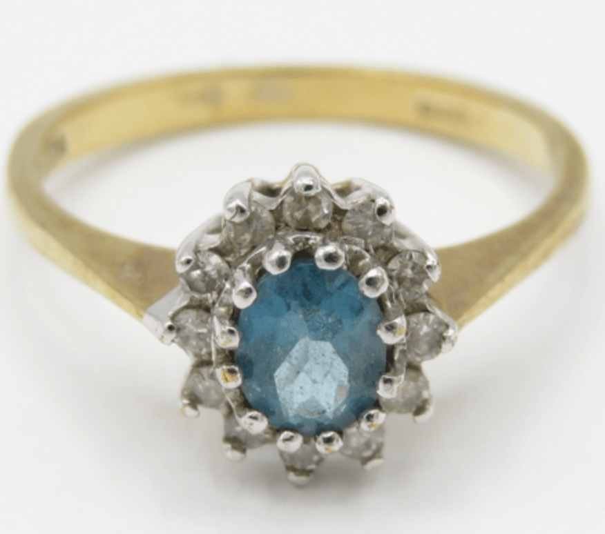 Bague marguerite topaze et diamants "Isabelle"* - Lyon - Elliade Paris