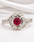Bague Marguerite Tourbillon Rubis & Diamants "Sydney" - Elliade Paris