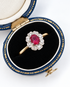 Bague Marguerite Tourmaline 0.40 carat & Diamants "Naya" - Elliade Paris