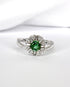 Bague Marguerite Tourmaline 0.60 carat & Diamants 0.32 carat "Solene" - Elliade Paris