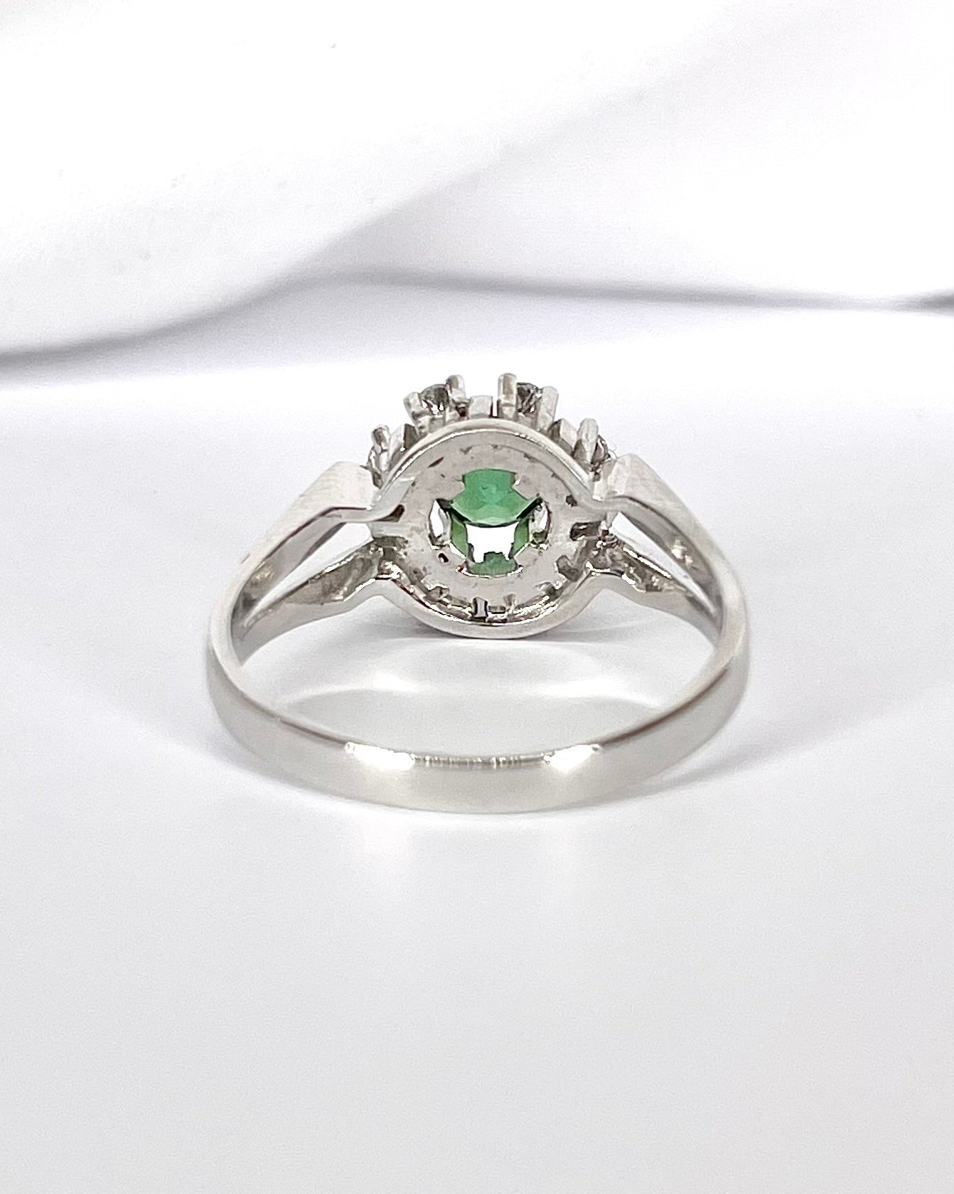 Bague Marguerite Tourmaline 0.60 carat &amp; Diamants 0.32 carat "Solene" - Elliade Paris