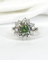 Bague Marguerite Tourmaline 0.91 carat & Diamants 0.66 carat "Joanne" - Elliade Paris