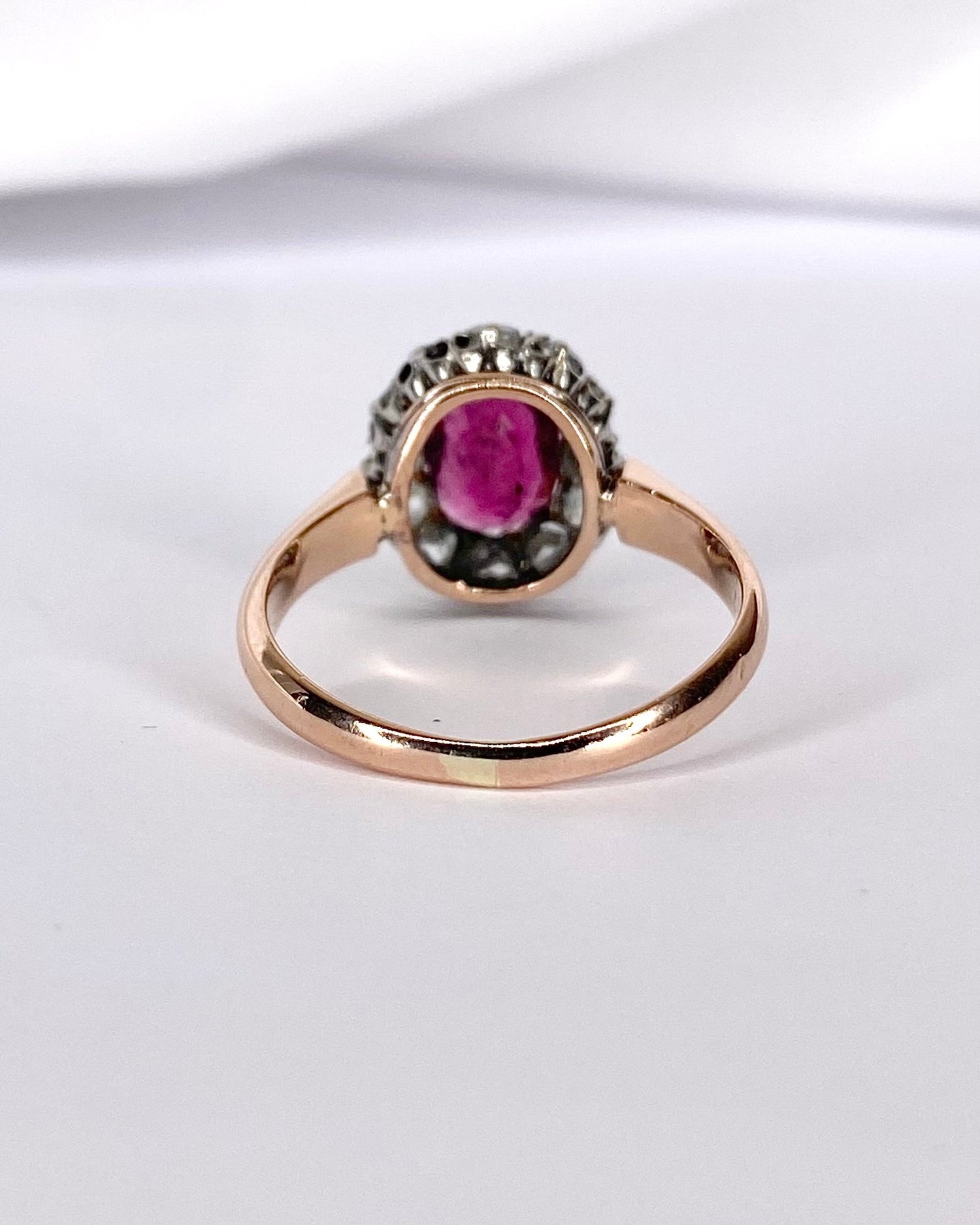 Bague Marguerite Tourmaline 1.02 carat &amp; Diamants 0.20 carat "Félicia" - Elliade Paris